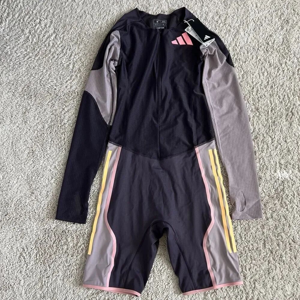 Adidas 2024 Pro Elite Team Promo LS Speedsuit Purple Men's Sz Medium IN1130 $350